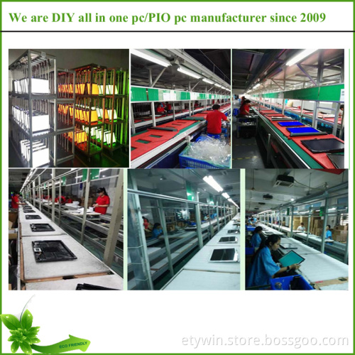 Made in China factory cheap integrated type assemble all in one pc case with 23.6 inch LED monitor for home/office